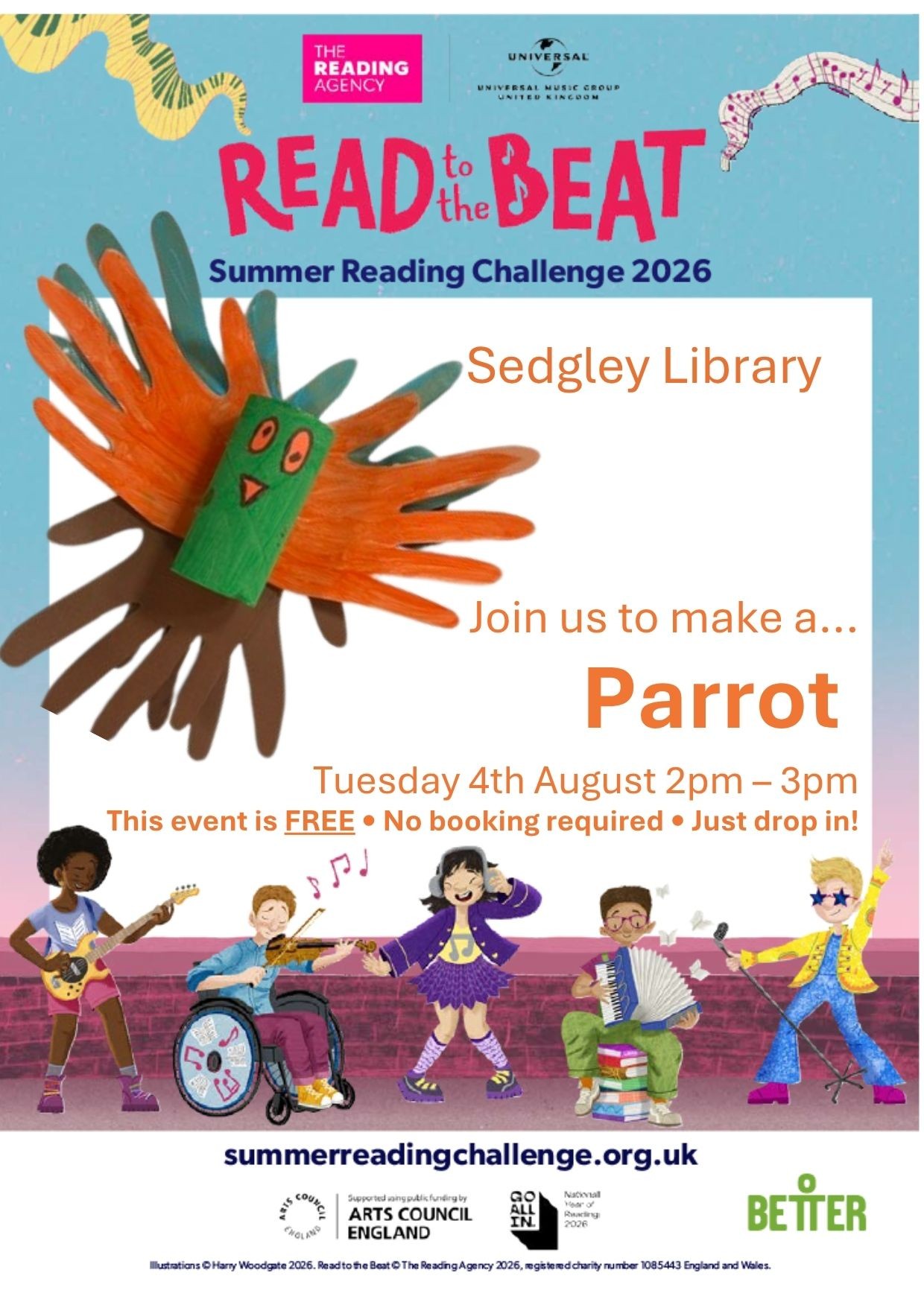 Sedgley Library - Summer Reading Challenge: Parrot